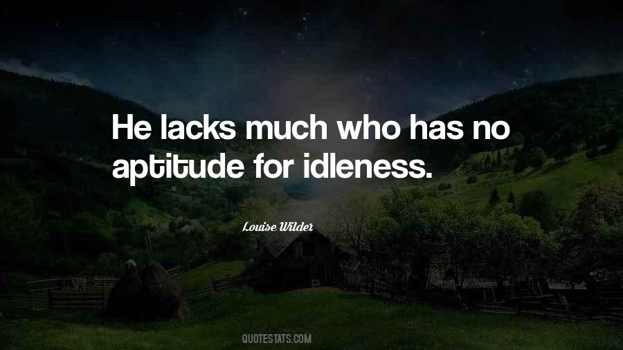 Quotes About Lacks #1112438