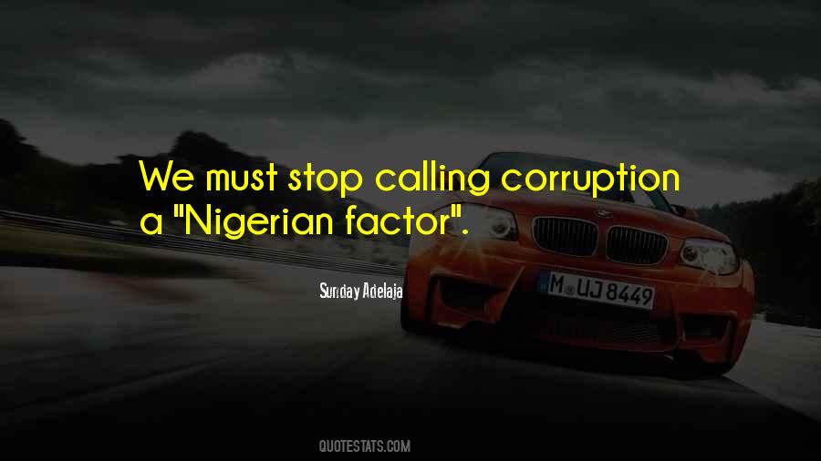Corruption In Nigeria Quotes #628456