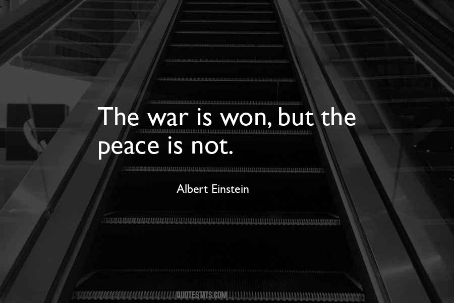 War Is Won Quotes #1529786