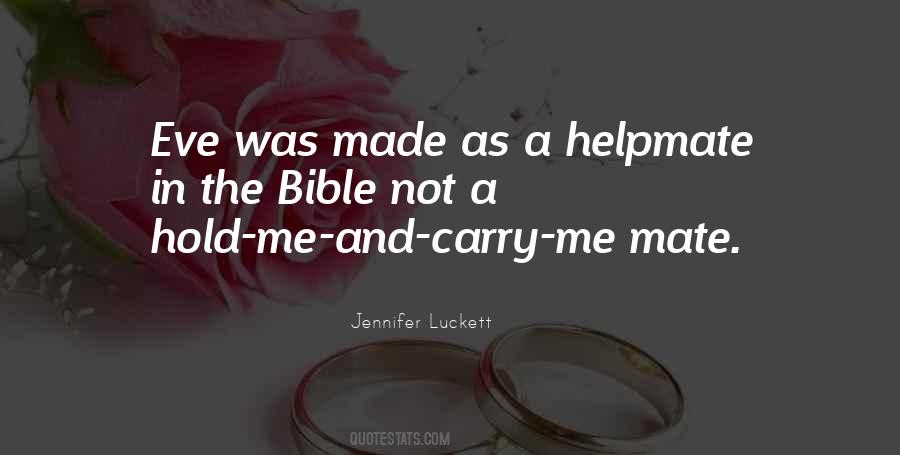 Helpmate In The Bible Quotes #848059