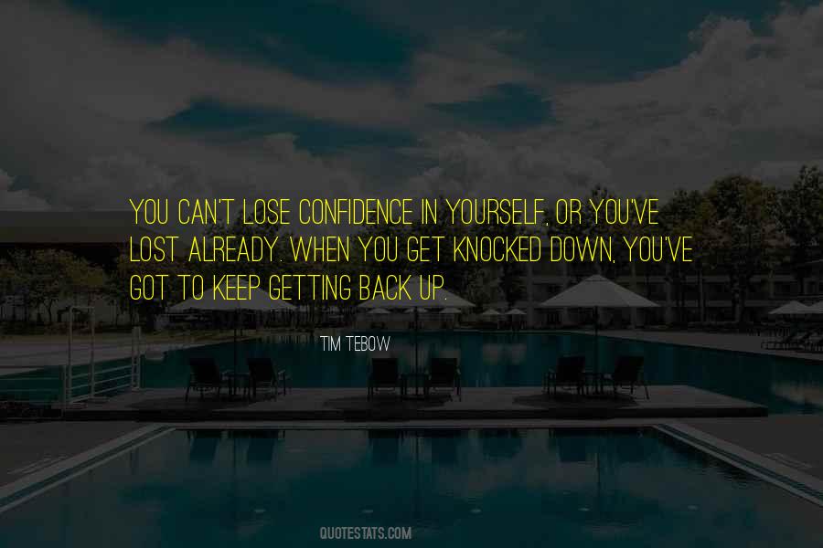 Lost Confidence Quotes #1058780