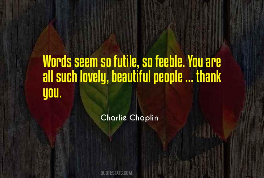 Lovely Words Quotes #1812653
