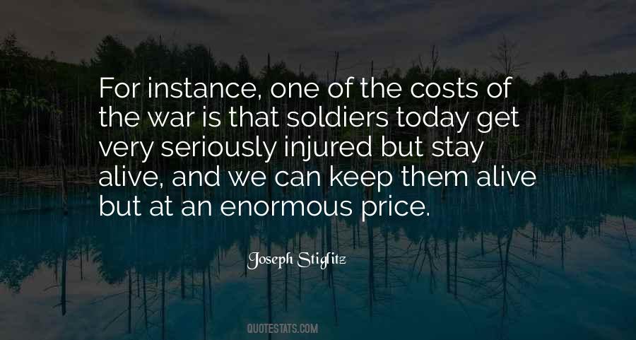 Costs Of War Quotes #701105