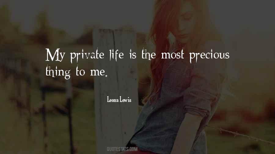 Precious To Me Quotes #782394