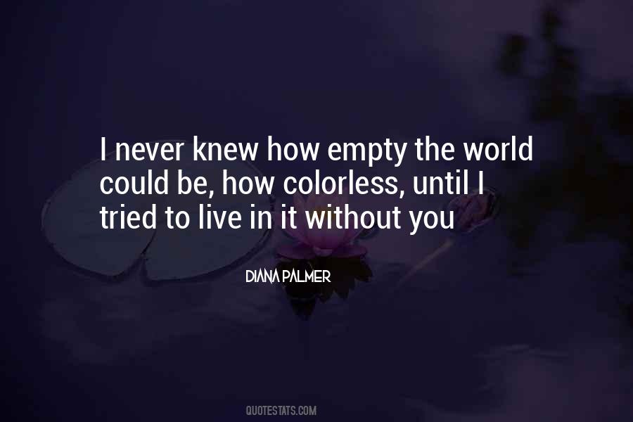 Could Never Live Without You Quotes #1258680
