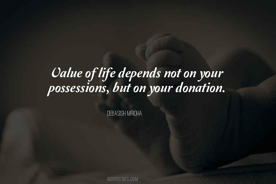 Value Of Possessions Quotes #1690165