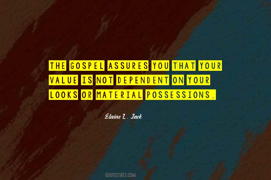 Value Of Possessions Quotes #417378