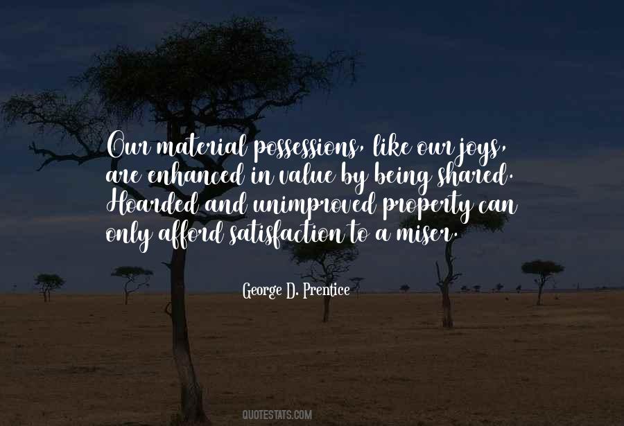 Value Of Possessions Quotes #552477