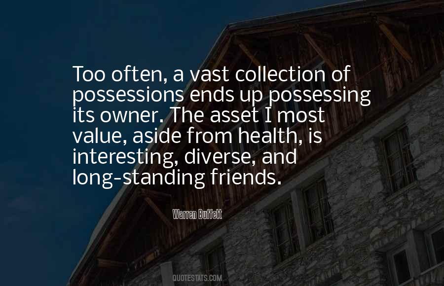 Value Of Possessions Quotes #638347