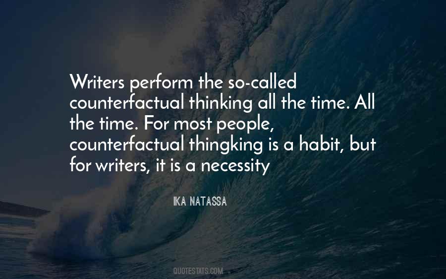 Counterfactual Thinking Quotes #76207