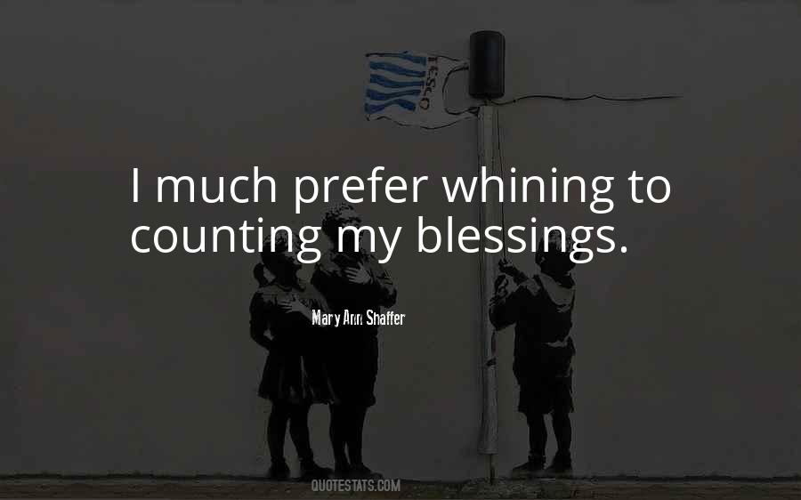 Counting Blessings Quotes #1091824