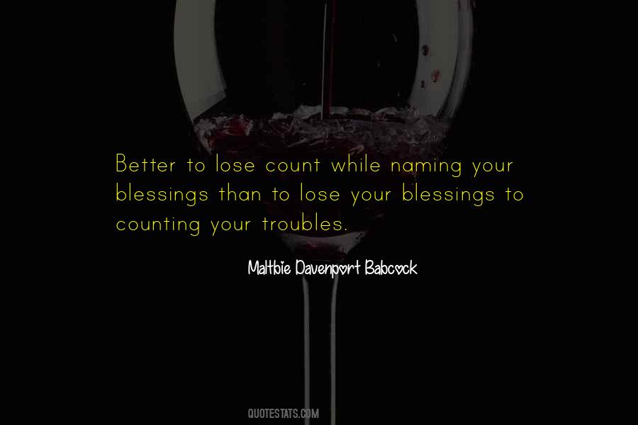 Counting Blessings Quotes #616619