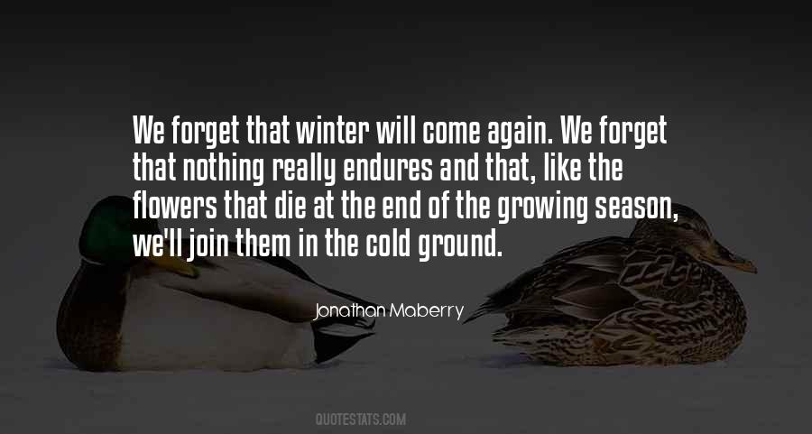 End Of Winter Quotes #1061637