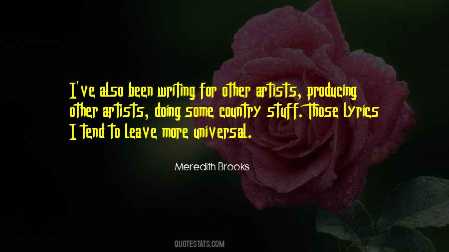 Country Artists Quotes #681063