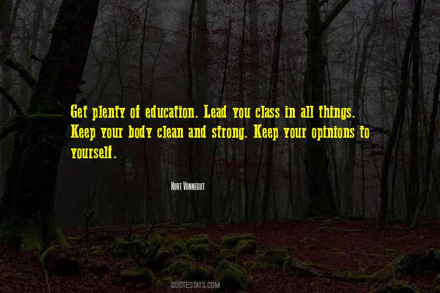 Keep Clean Quotes #225770