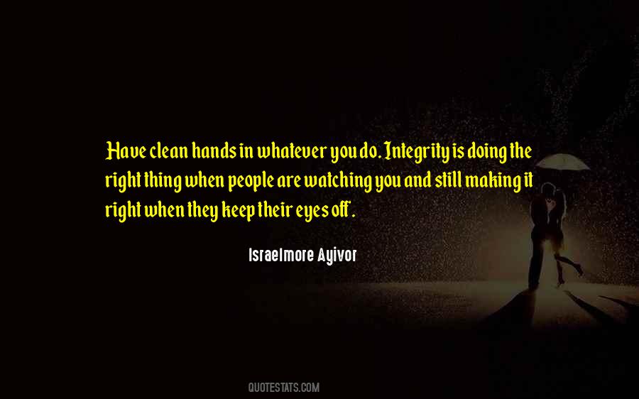 Keep Clean Quotes #530976