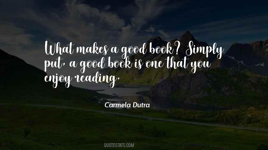 Enjoy A Book Quotes #800600