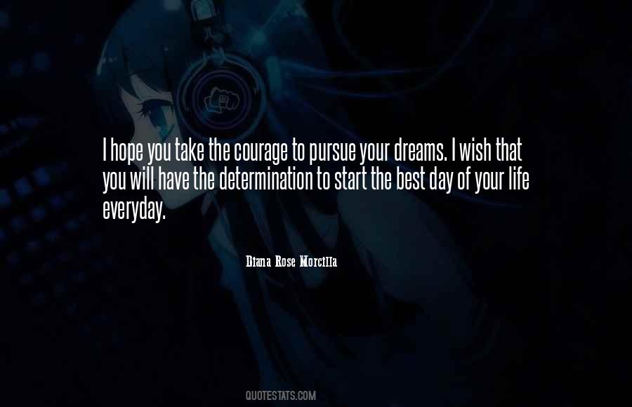Courage To Pursue Your Dreams Quotes #319842