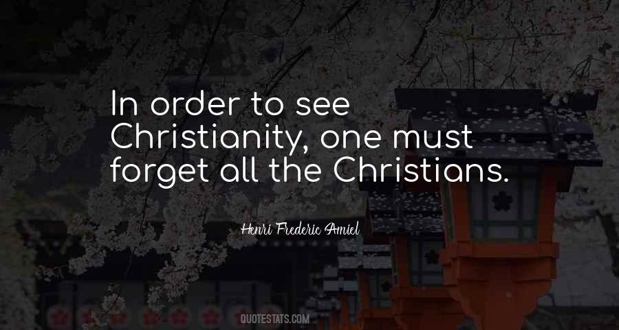 Christian Order Quotes #1344354