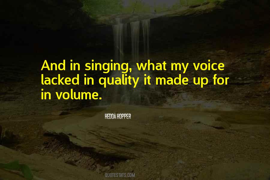 Non Singing Voice Quotes #51151