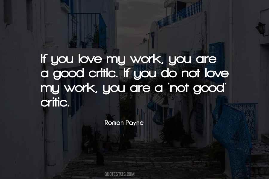 Love Critics Quotes #1452032