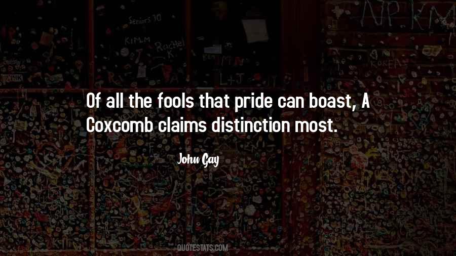 Coxcomb Quotes #36746