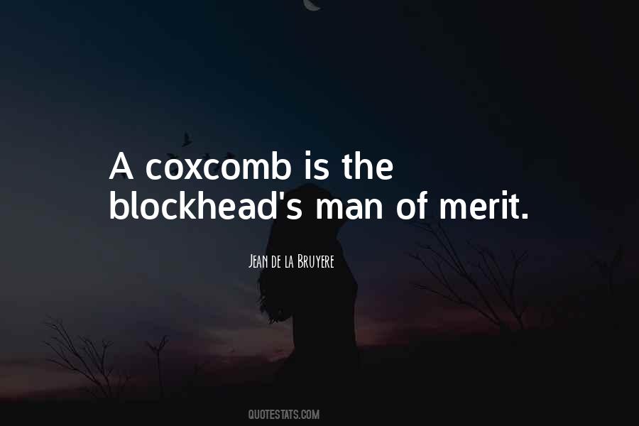 Coxcomb Quotes #727344