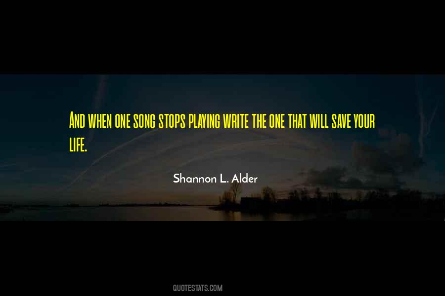 This Song Will Save Your Life Quotes #1275674