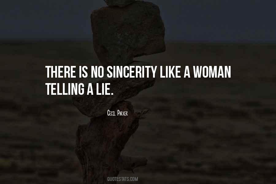 Women Lie Quotes #849346