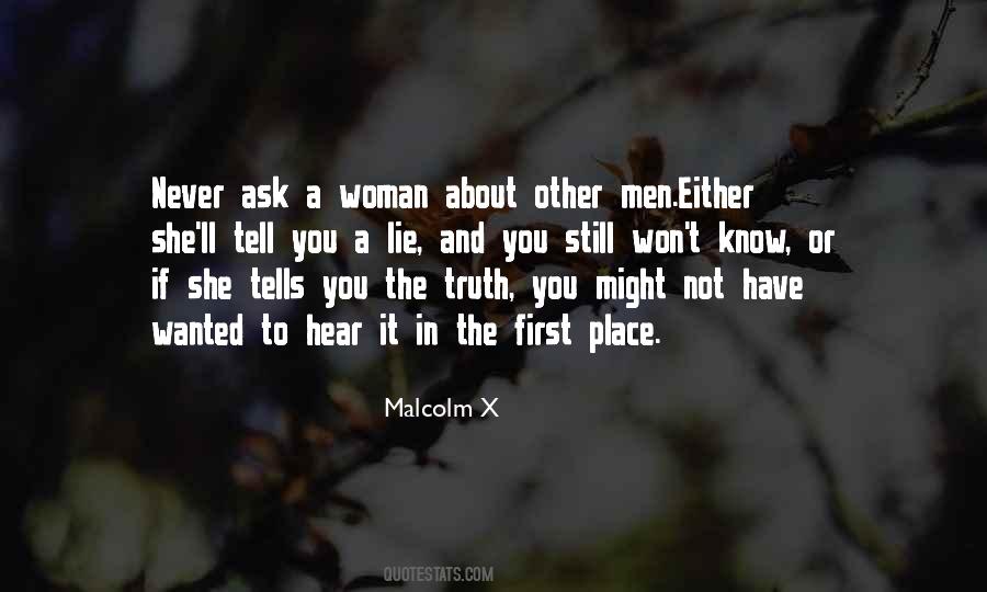 Women Lie Quotes #959898