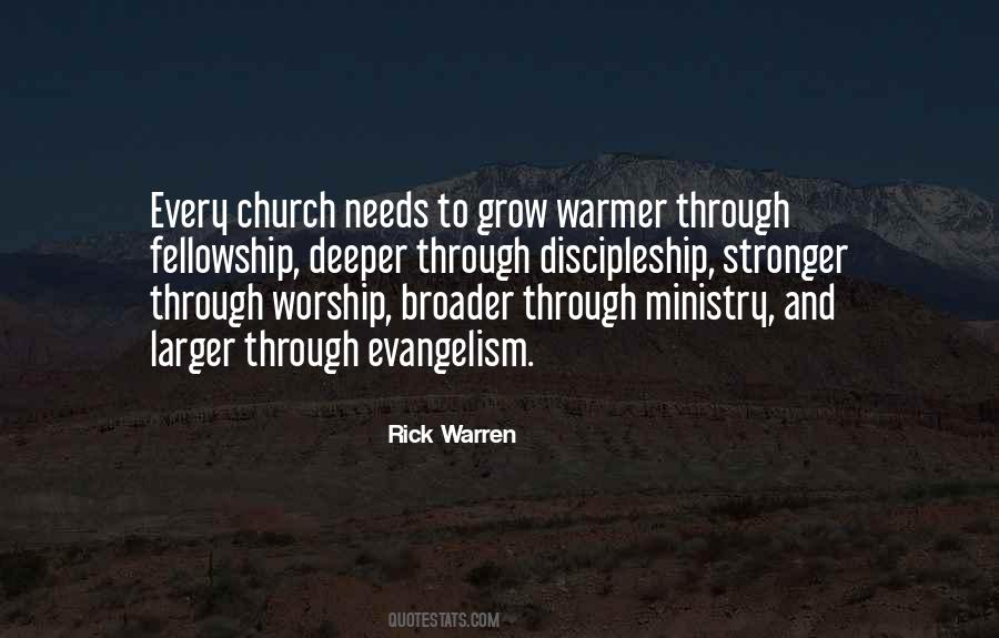 Fellowship Church Quotes #1623853