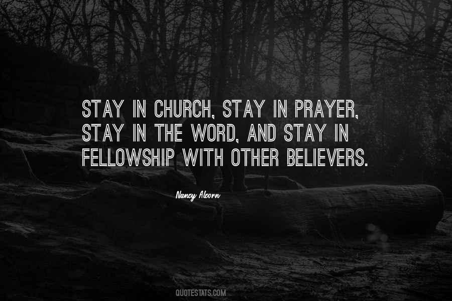 Fellowship Church Quotes #1720449
