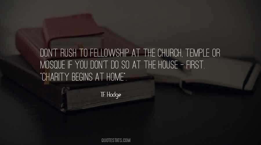 Fellowship Church Quotes #793335