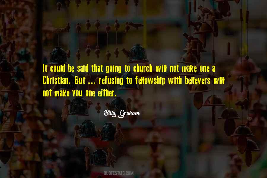 Fellowship Church Quotes #988416