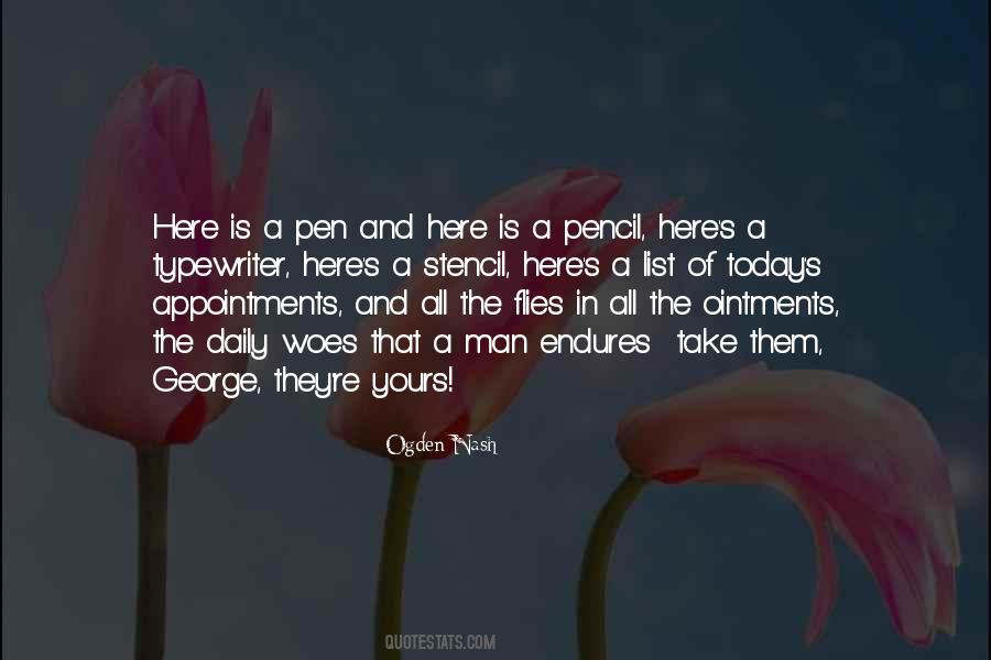 Quotes About The Pencil #160248