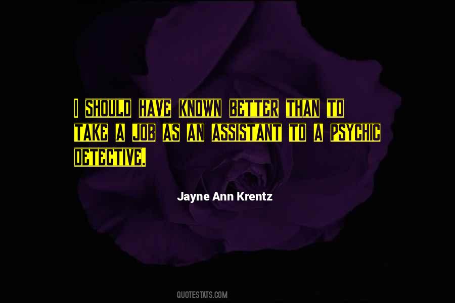 Quotes About Krentz #1031332