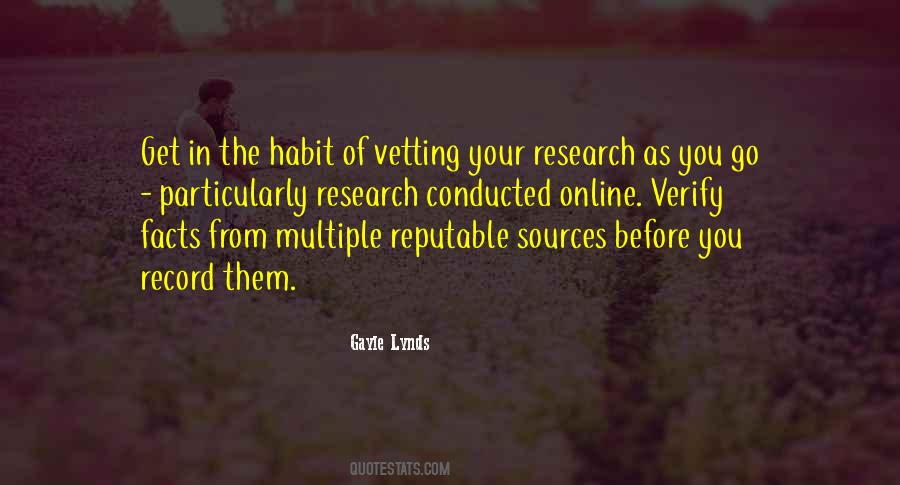 E Vetting Quotes #1039008