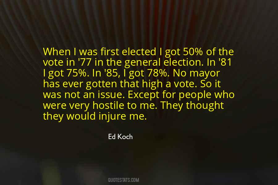 Mayor Koch Quotes #1007678