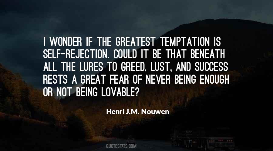 Not Being Lovable Quotes #624799
