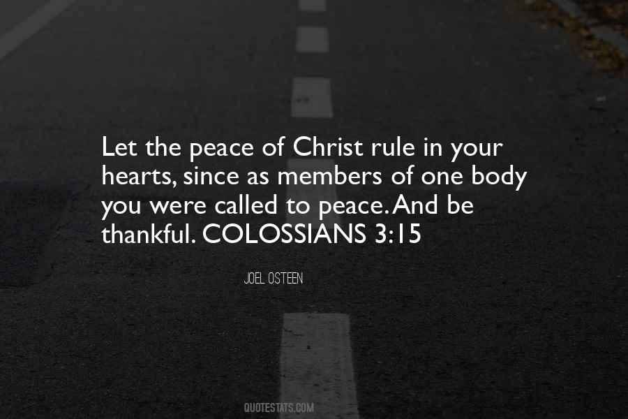 Quotes About The Peace Of Christ #49728
