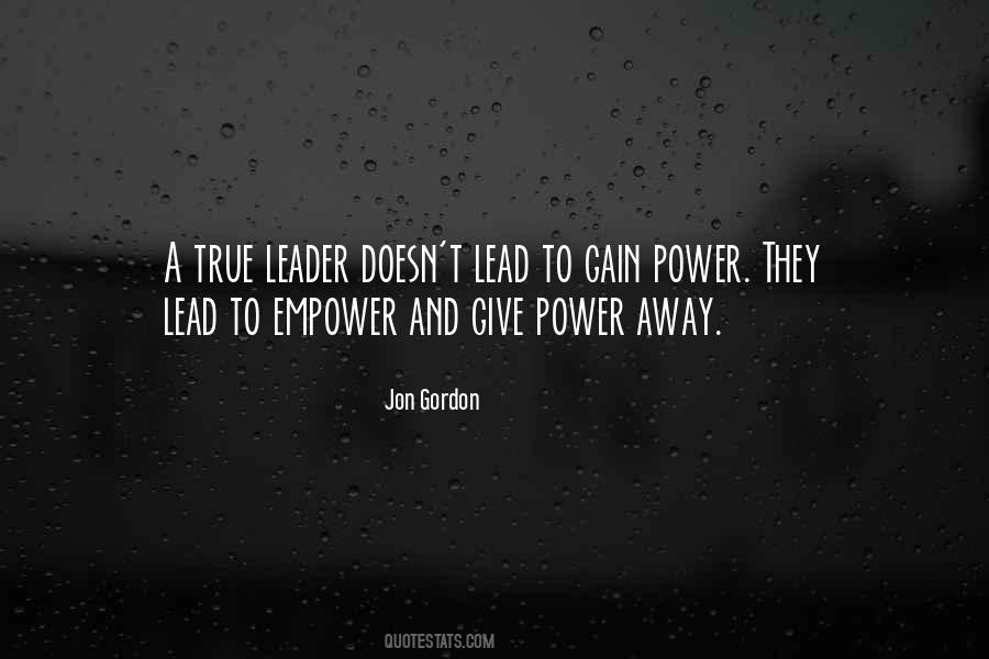 Gain Power Quotes #225613