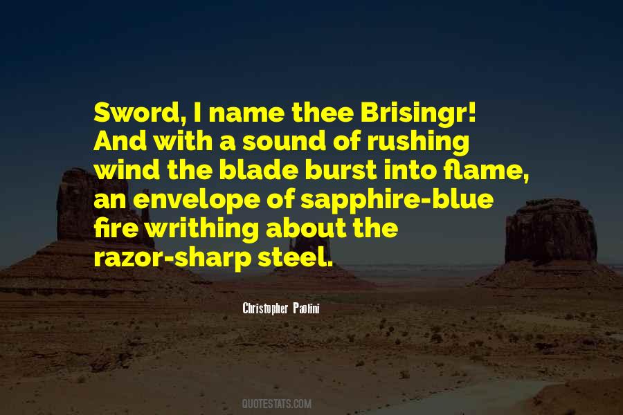 Sharp Blade Quotes #1180679