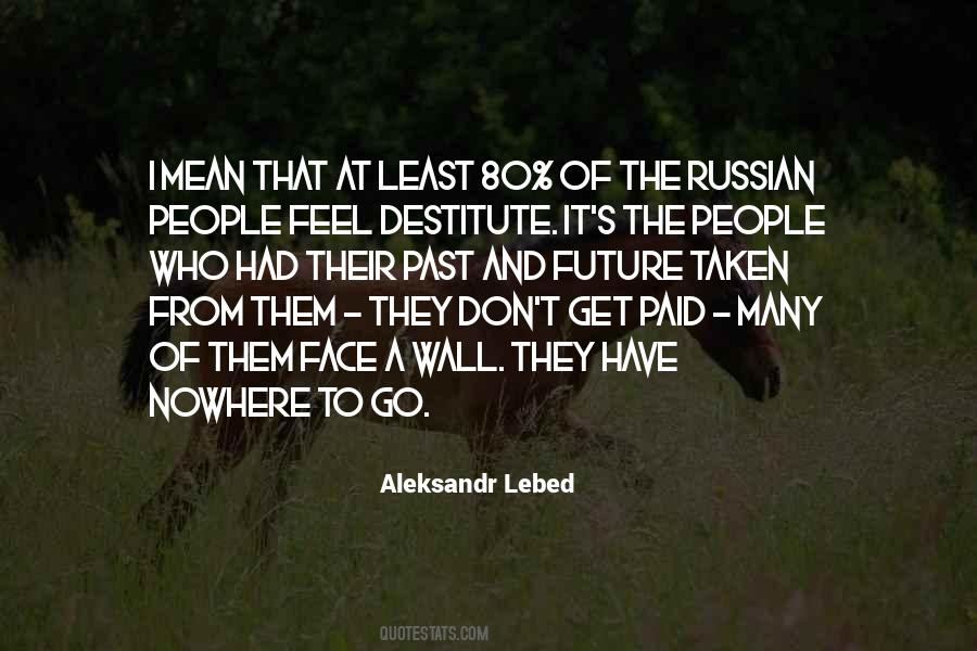 Destitute People Quotes #892843