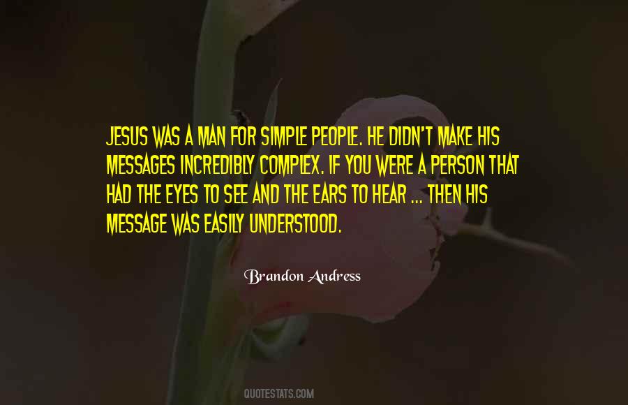 Jesus Message Quotes #1615449