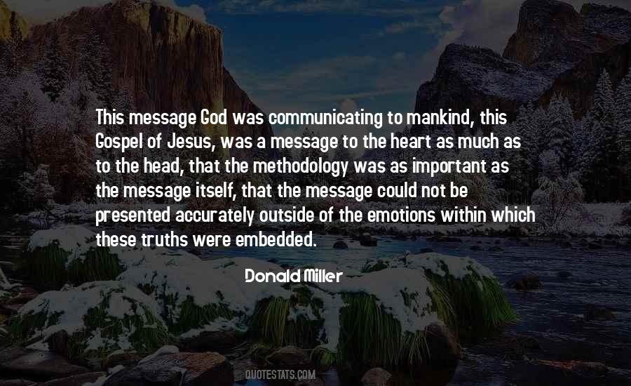 Jesus Message Quotes #1788392