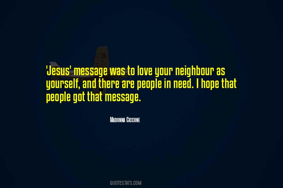 Jesus Message Quotes #369037