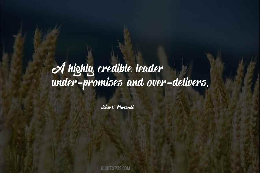 Credible Leader Quotes #1359837