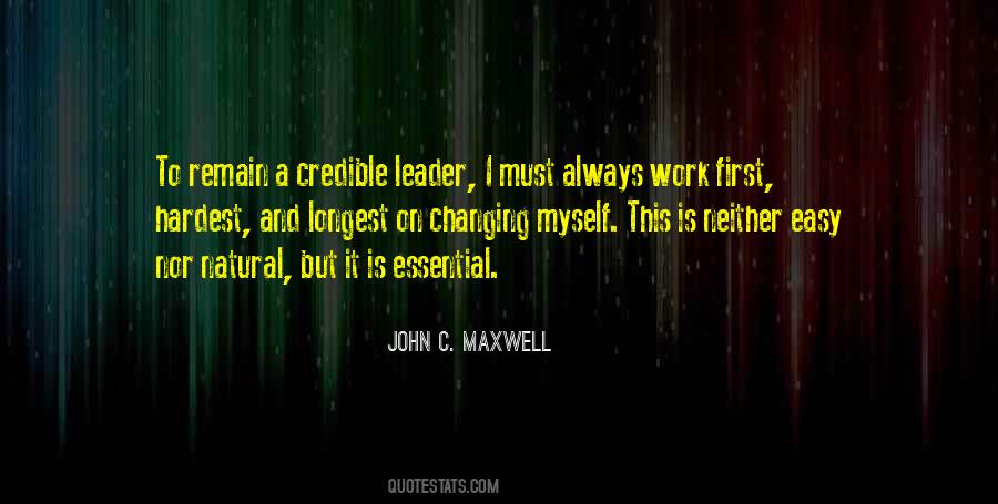 Credible Leader Quotes #708576