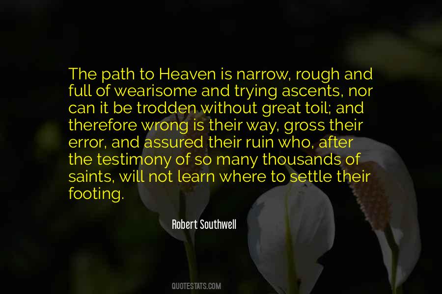 Quotes About The Path To Heaven #1225051