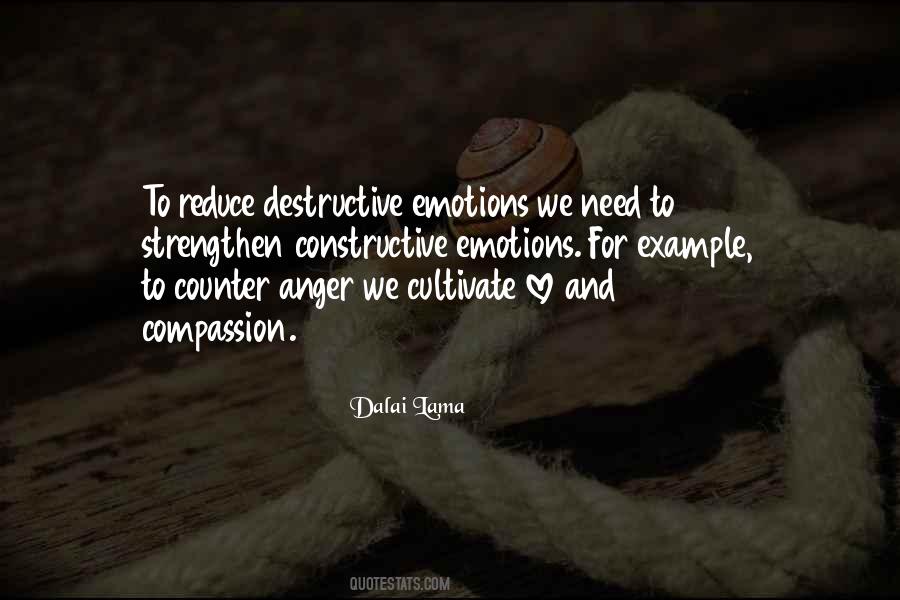 Destructive Emotions Quotes #677028